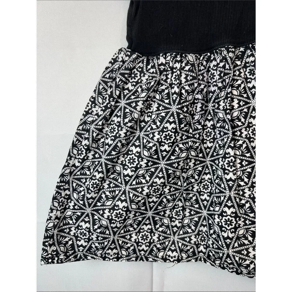 Gap Kids black and white tank dress size XS (4-5) E UC